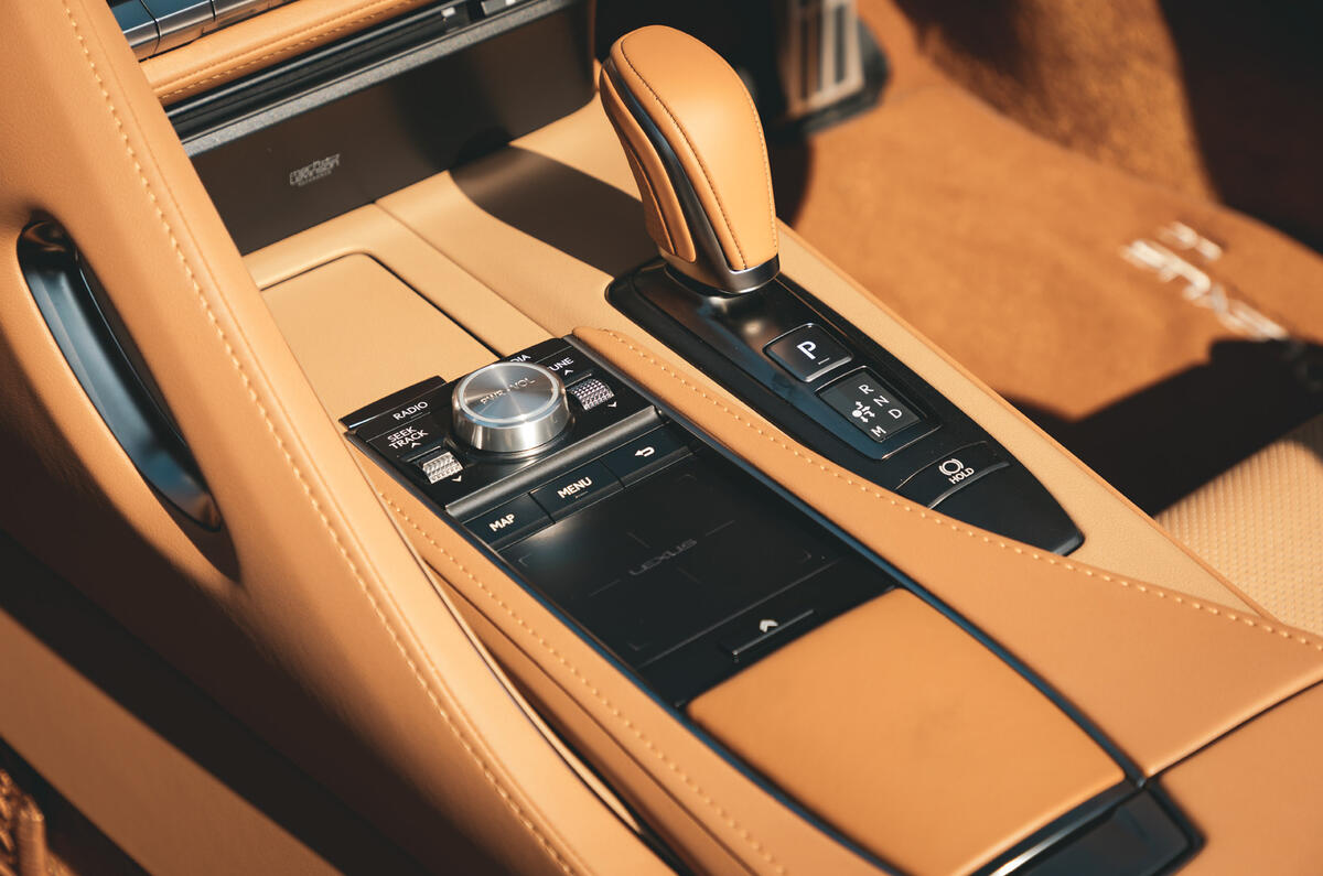 Lexus LC Convertible 2020 UK first drive review - centre console