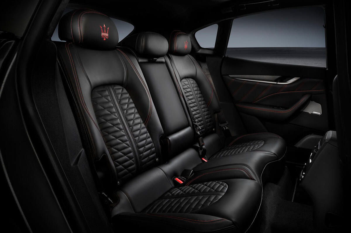 Maserati Levante Trofeo 2019 first drive review - rear seats