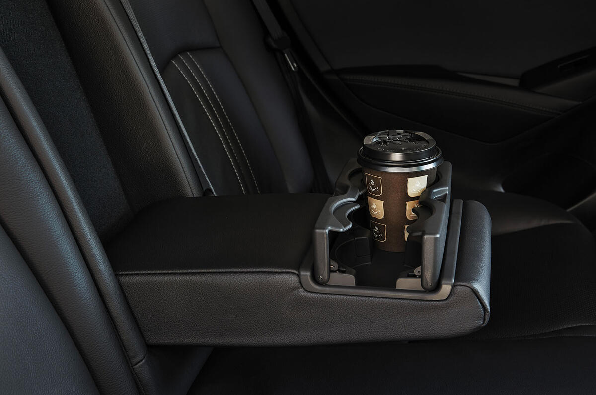 Mazda CX-3 2018 first drive review rear armrest