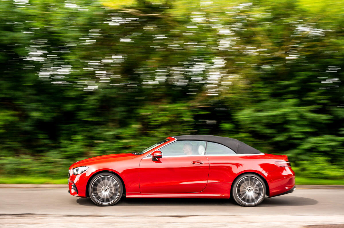 Mercedes-Benz E-Class e450 Cabriolet 2020 UK first drive review - on the road side