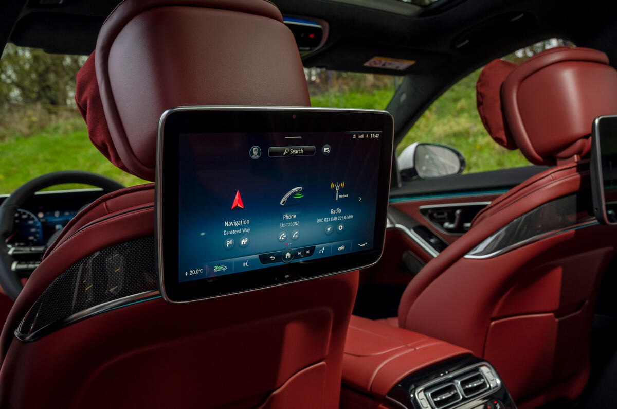 14 mercedes s class s500 2020 lhd uk first drive review rear infotainment