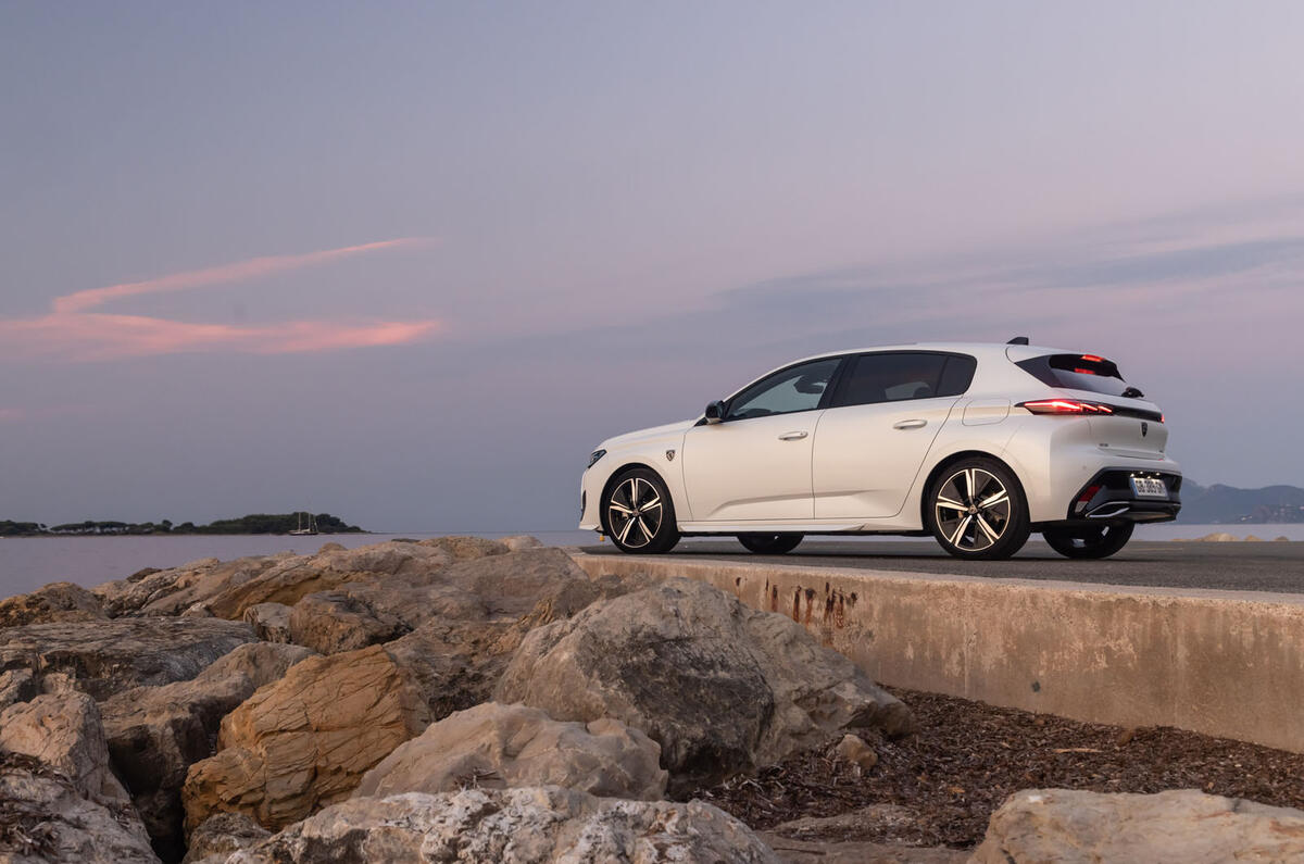 14 Peugeot 308 Hybrid 225 2021 LHD review static rear