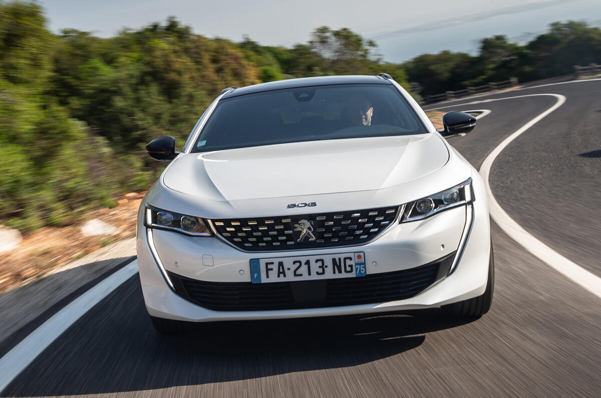Peugeot 508 SW 2018 first drive review - on the road nose
