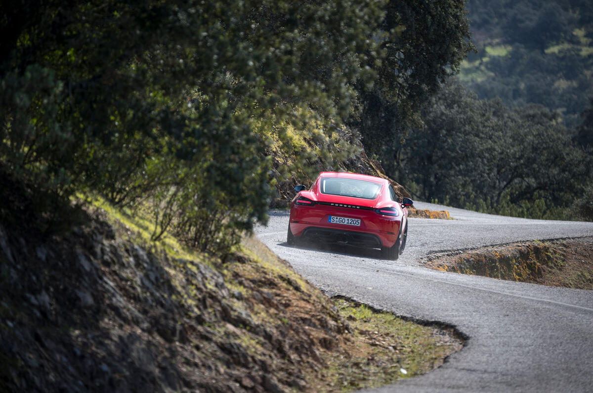 Porsche Cayman T 2019 first drive review - on the road corners