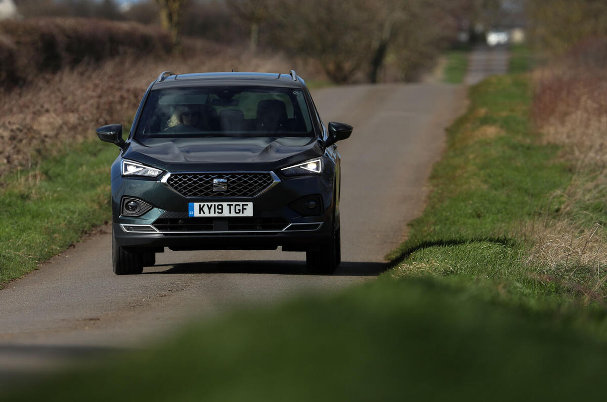 Seat Tarraco 2019 UK first drive review - on the road nose