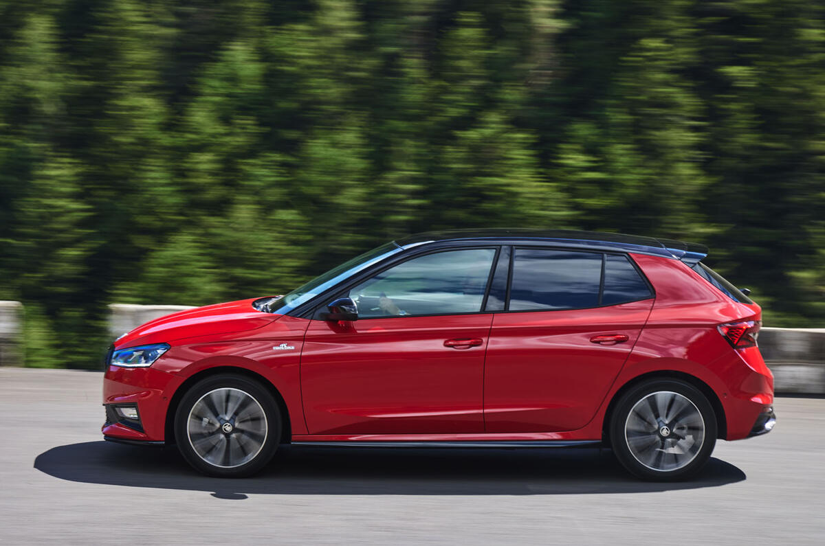 Skoda Fabia Monte Carlo side action