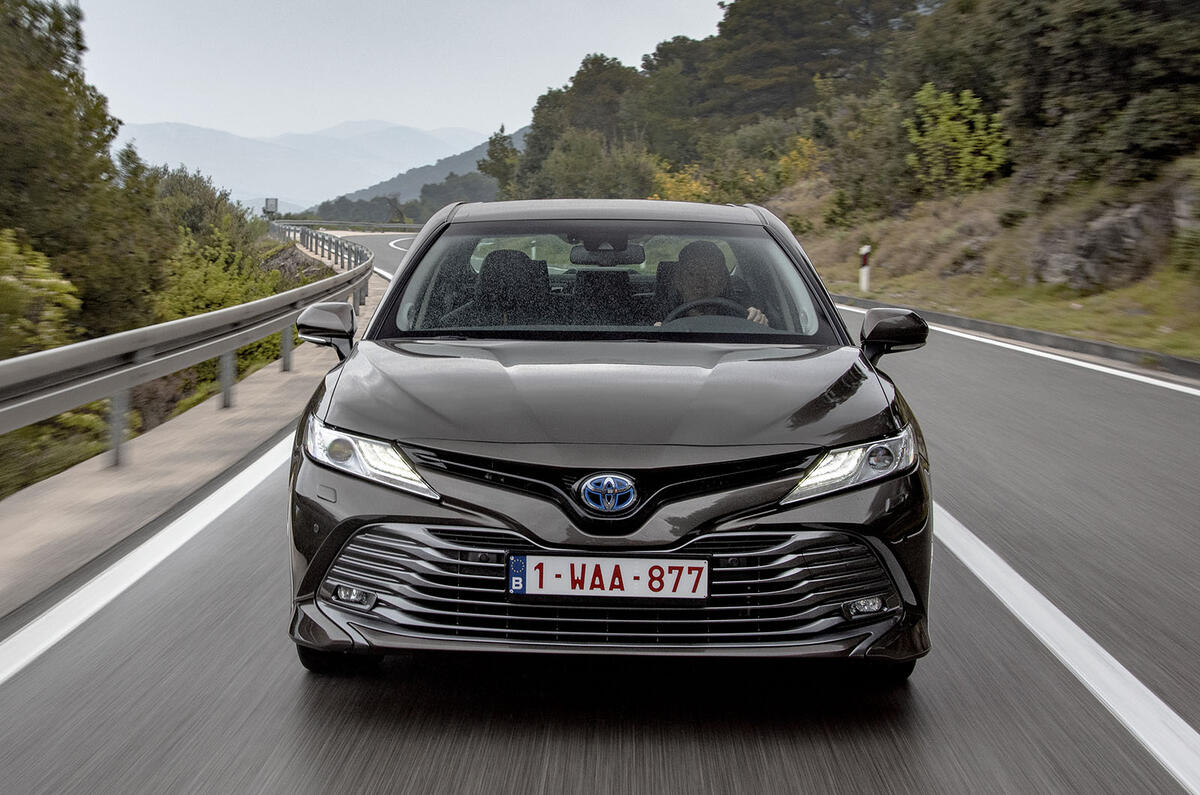 Toyota Camry 2019 European first drive review - on the road nose