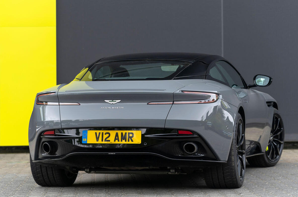 Aston Martin DB11 AMR 2018 review static rear