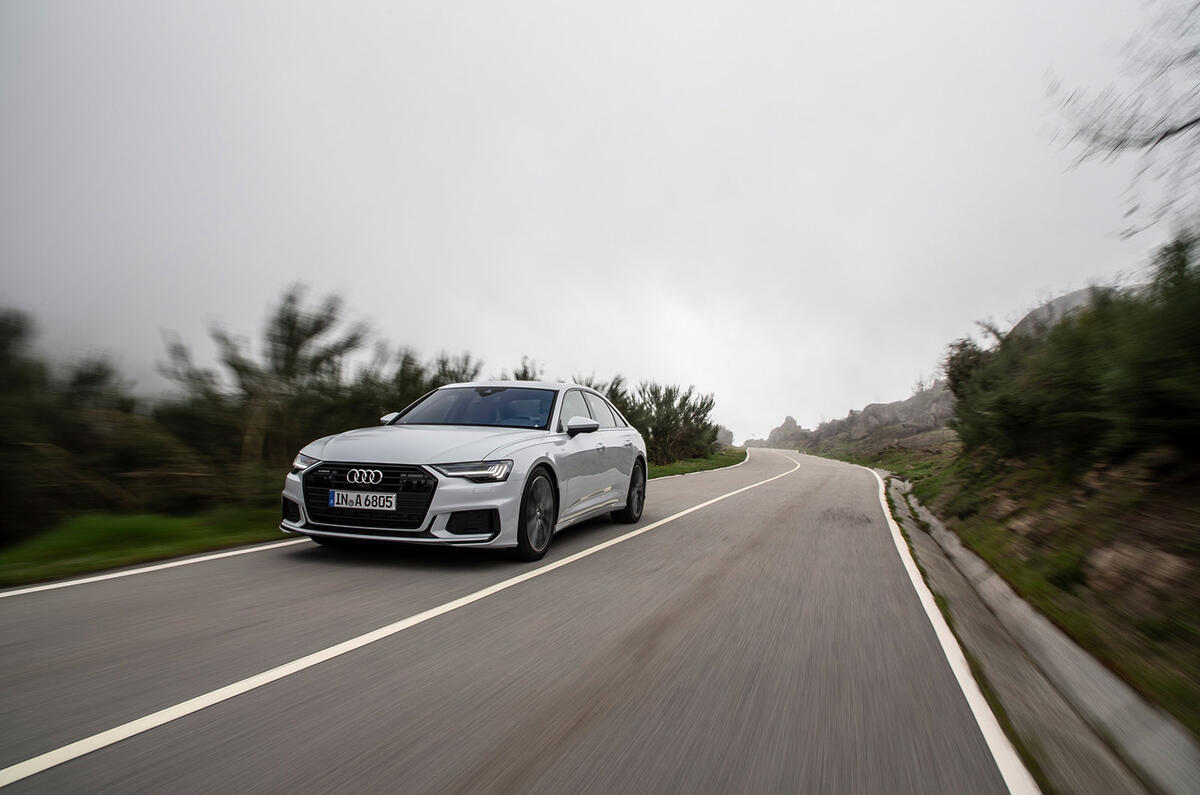 Audi A6 2018 review on the road front