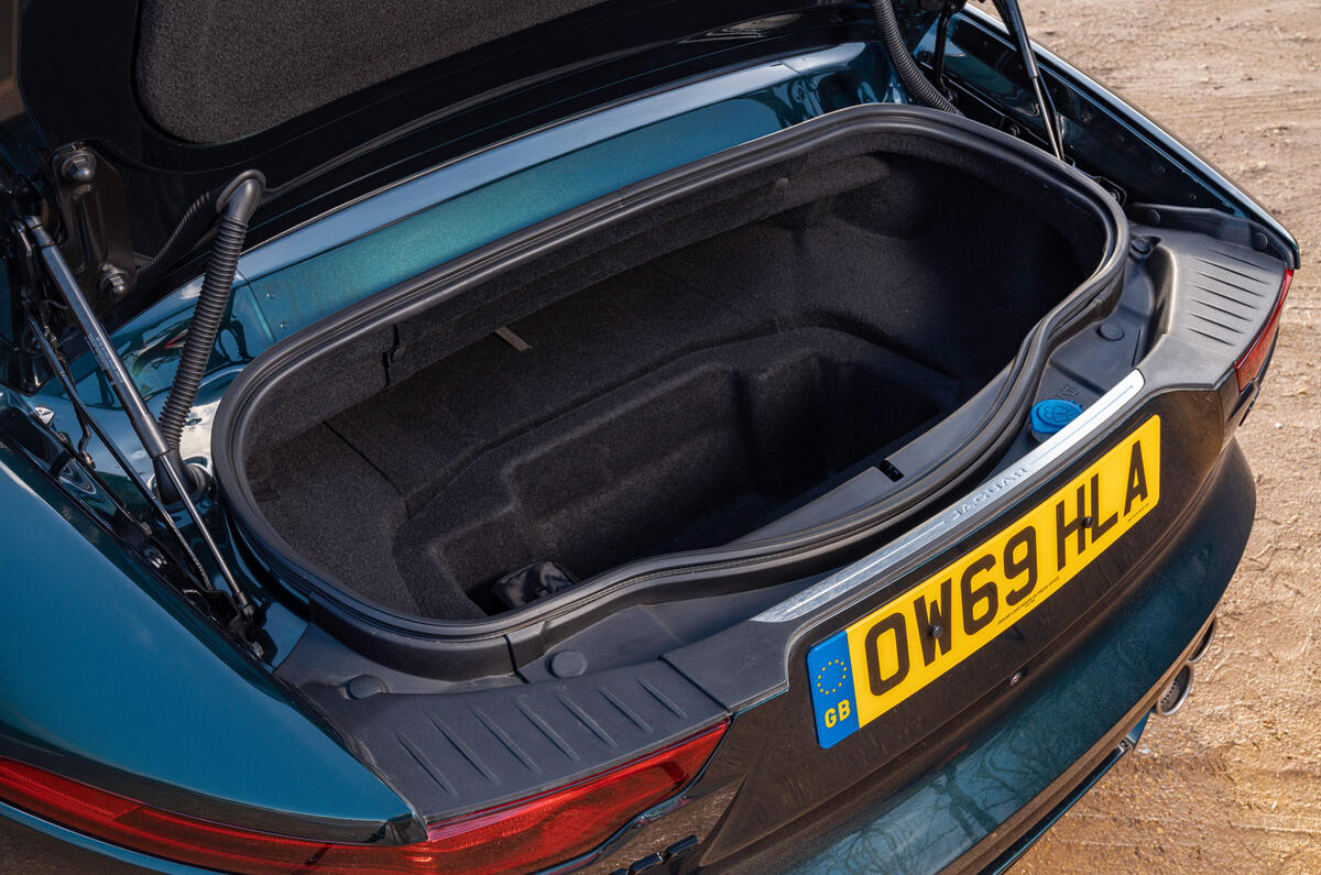 15 Jaguar F Type P450 Convertible 2022 UK first drive review boot