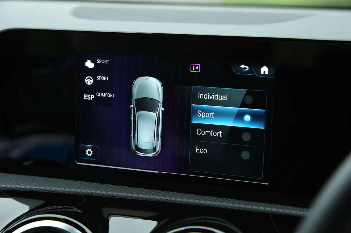 Mercedes-Benz A-Class 2018 long-term review - drive modes