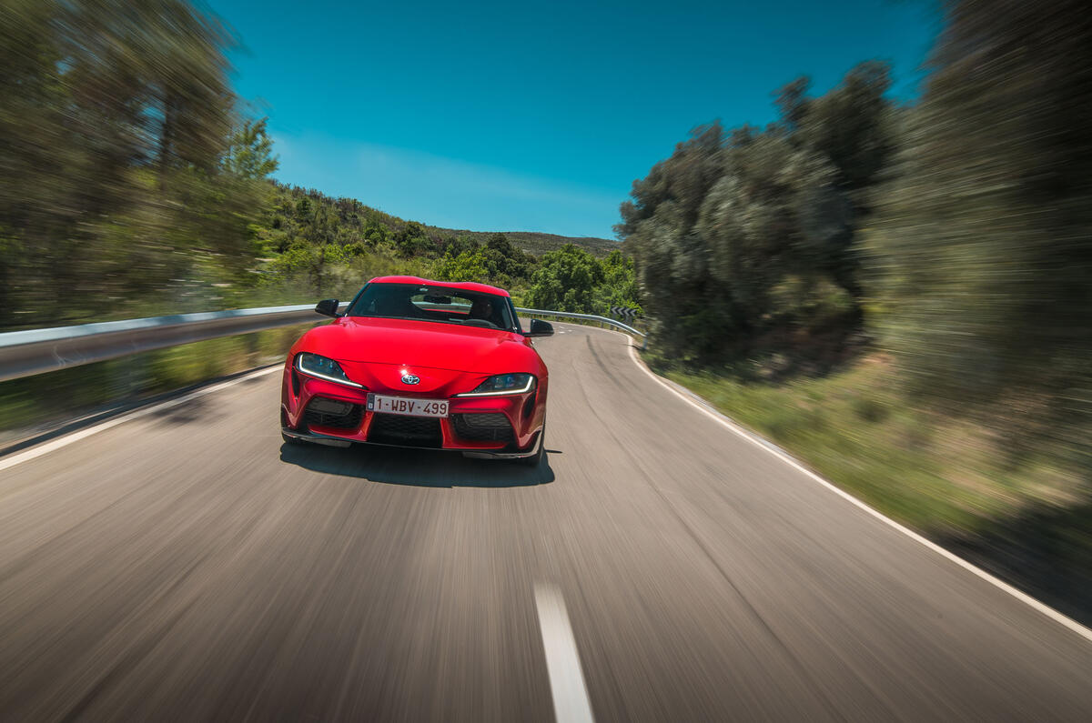 Toyota GR Supra 2019 first drive review - on the road nose
