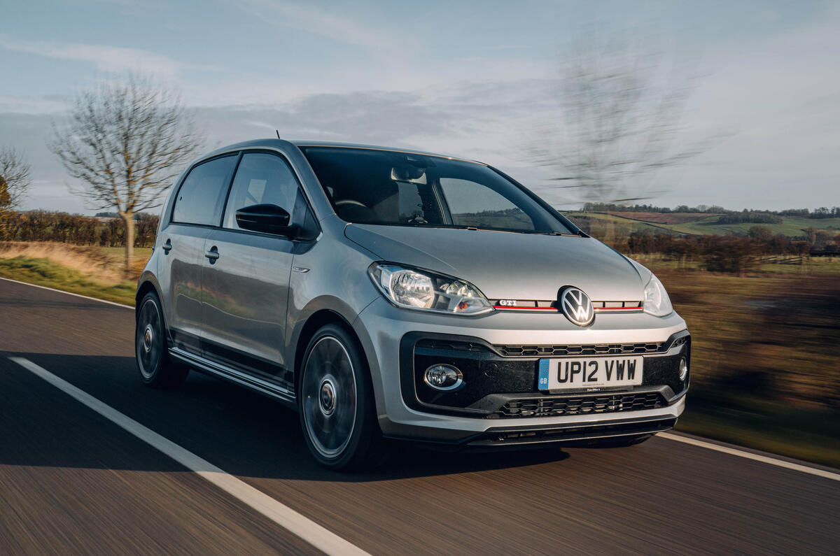 15 vw up gti 2021 uk first drive review cornering rear