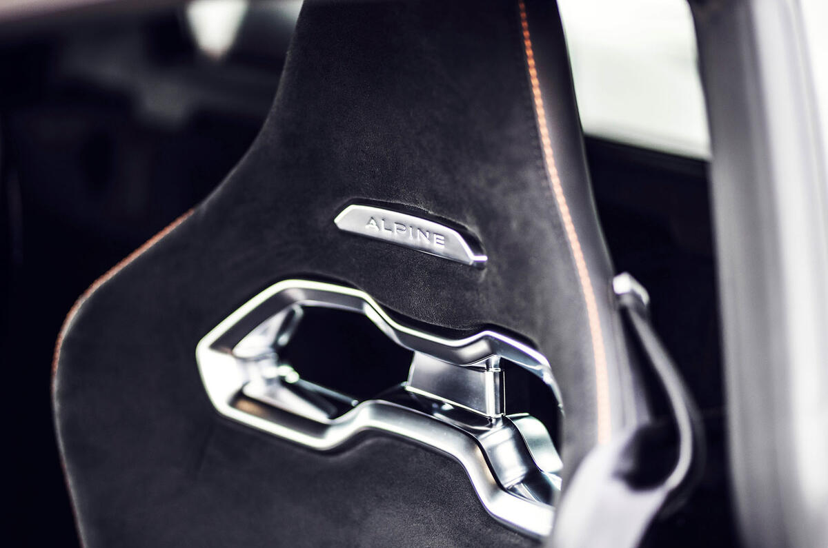 Alpine A110S 2019 first drive review - seats