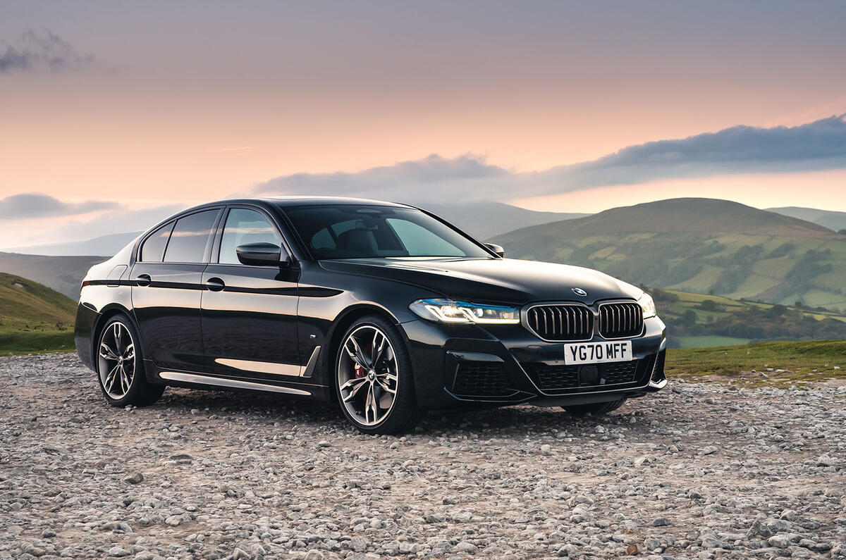BMW 5 Series M550i 2020 UK first drive - static front