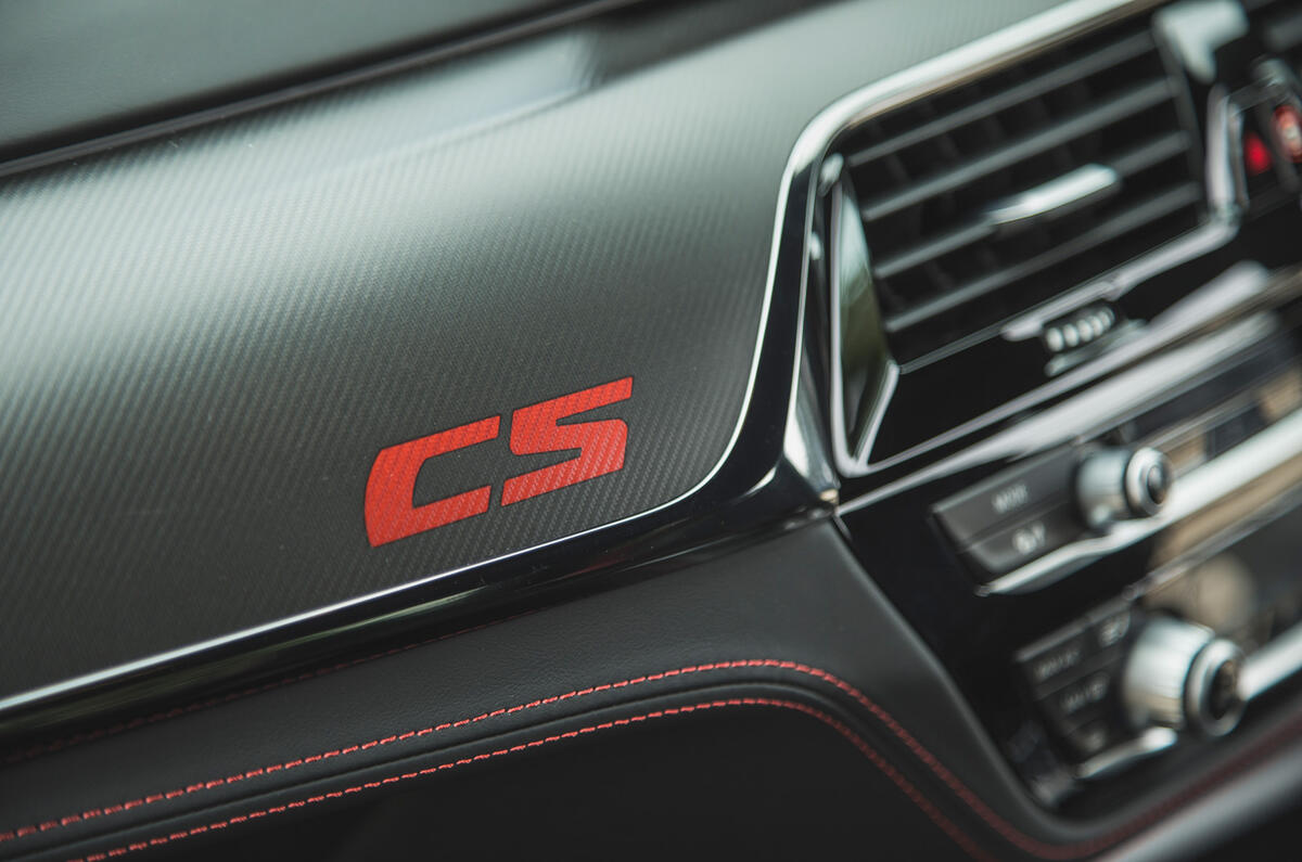 16 BMW M5 CS 2021 UK FD interior trim