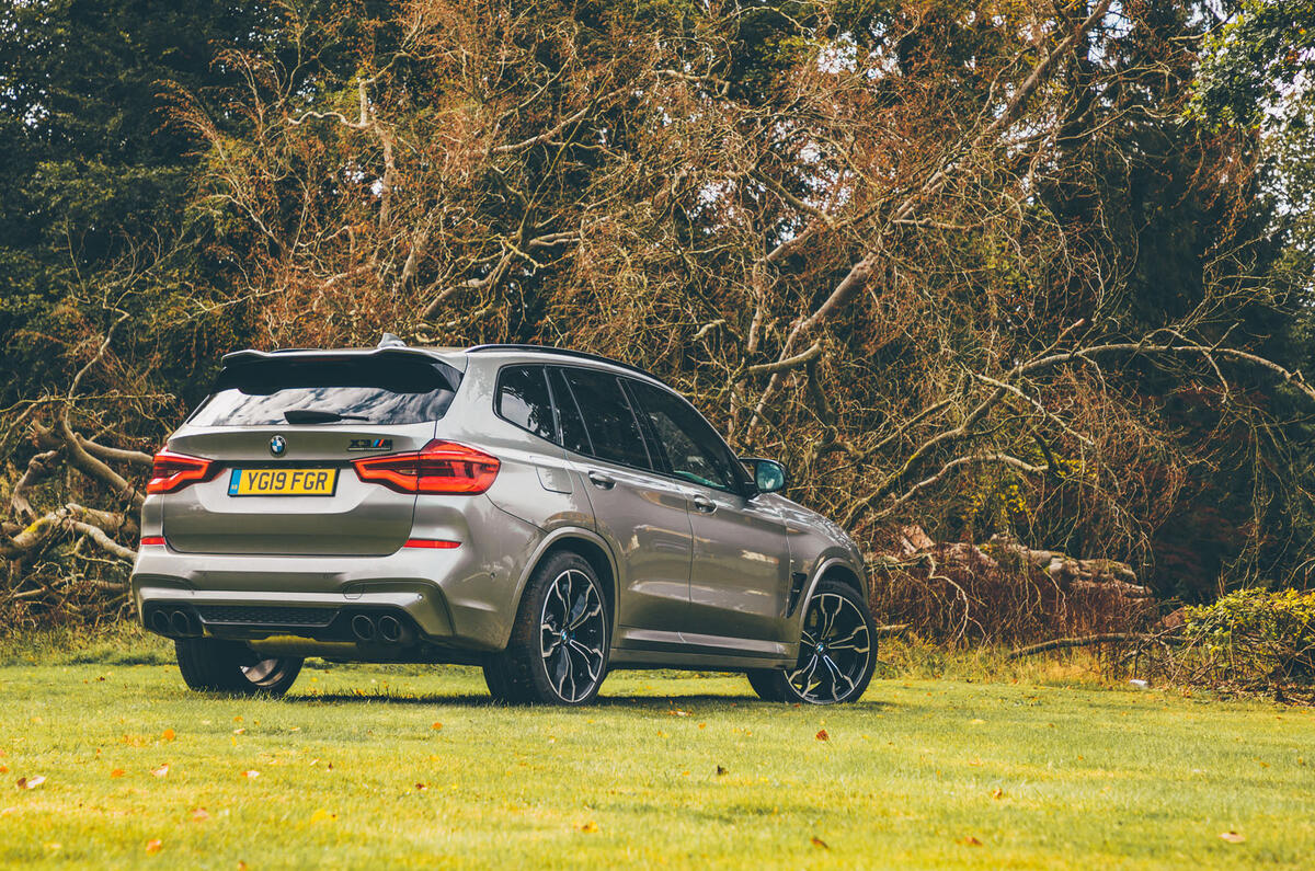 BMW X3 M Competition 2019 UK first drive review - static rear
