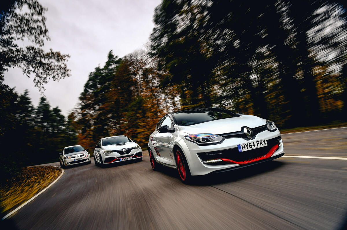 Hot Renault trio - tracking front