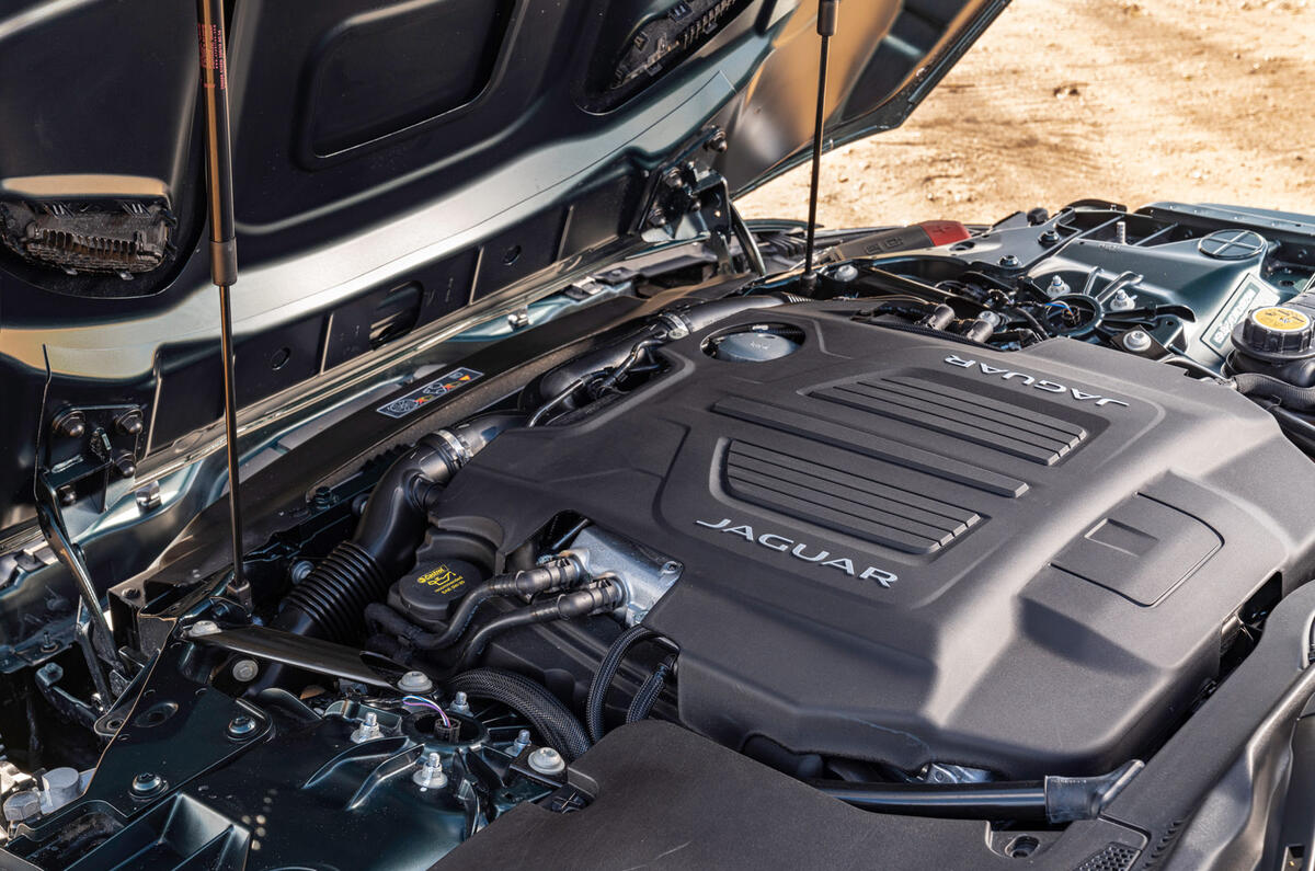 16 Jaguar F Type P450 Convertible 2022 UK first drive review engine