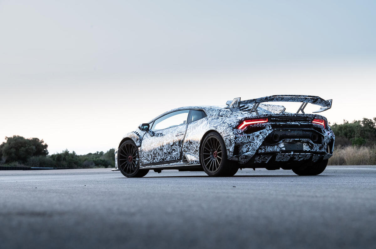 Lamborghini Huracan STO 2020 first drive review - static rear
