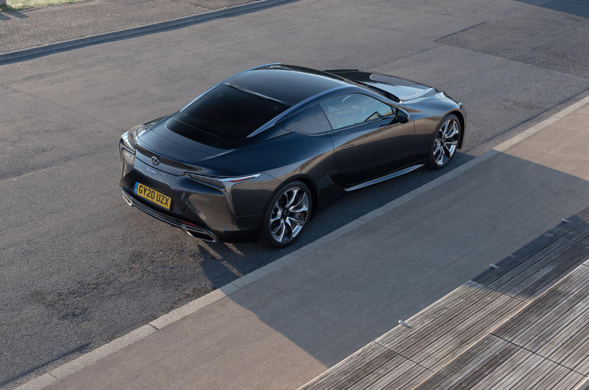 16 Lexus LC500 2021 UK FD static rear