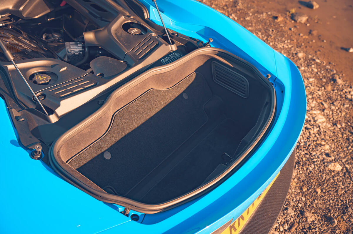 16 Maserati MC20 2022 UK first drive review boot