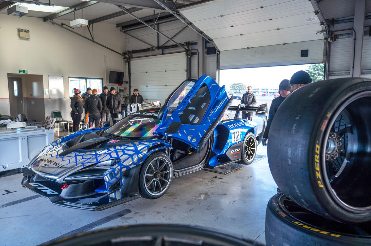 McLaren Senna GTR 2019 first drive review - pitlane side