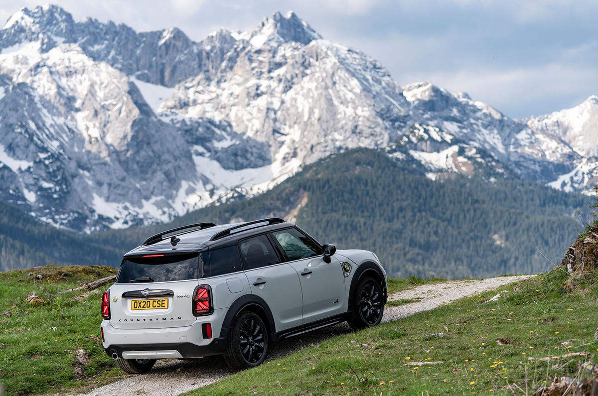 Mini Countryman Cooper S E All4 2020 first drive review - static rear