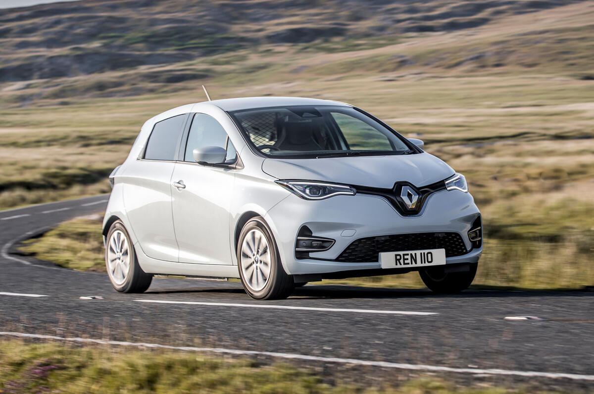 16 Renault Zoe van 2021 uk premier essai sur route en virage