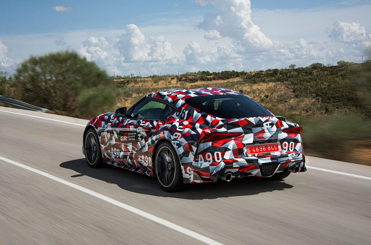 Toyota Supra 2019 prototype first drive review road