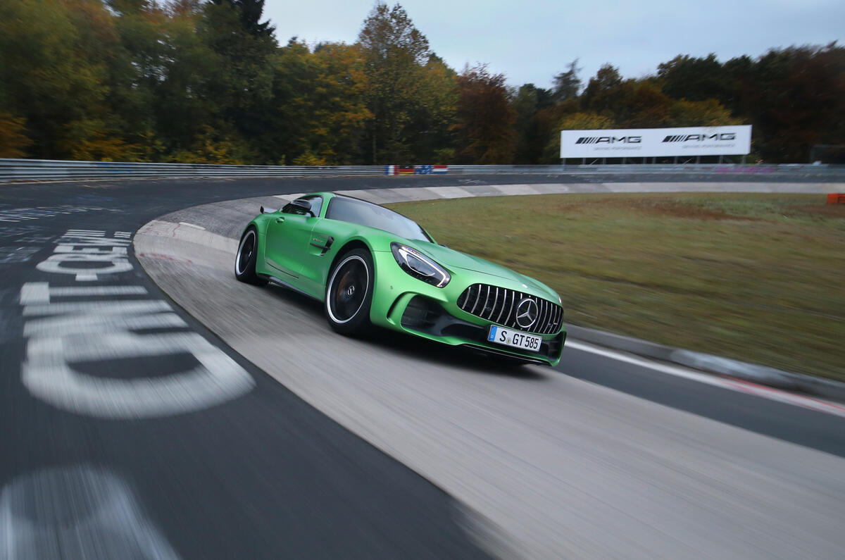 Mercedes Amg Gt R Smashes Rear Wheel Drive Nurburgring
