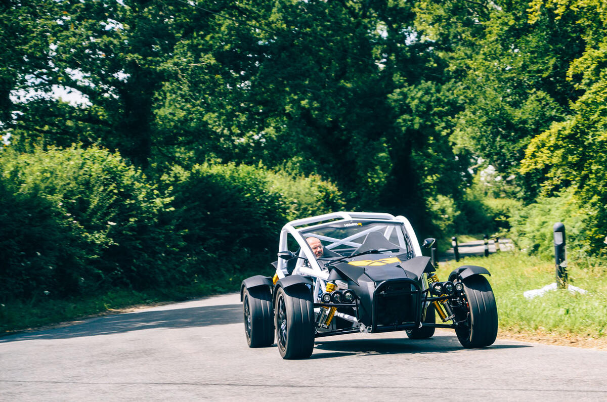 Ariel Nomad R 2020 UK first drive review - cornering front