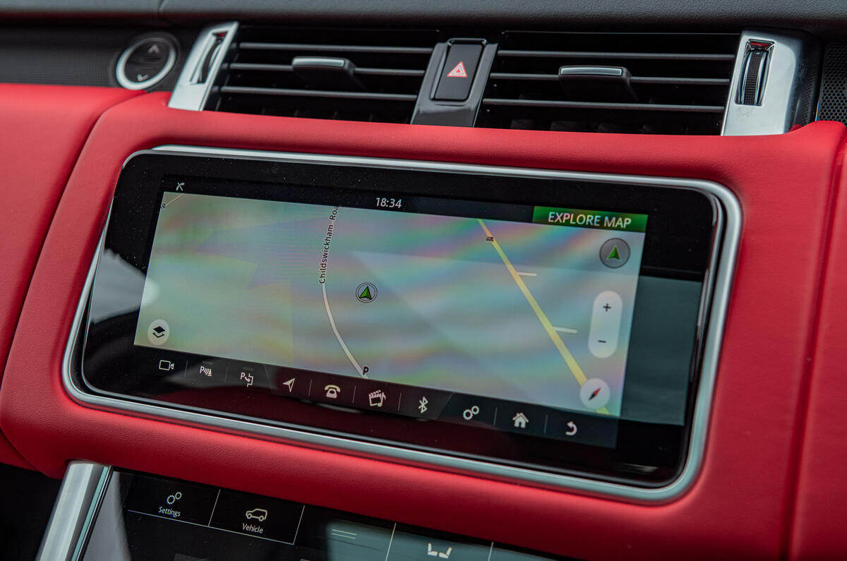 Land Rover Range Rover Sport HST 2019 UK first drive review - infotainment