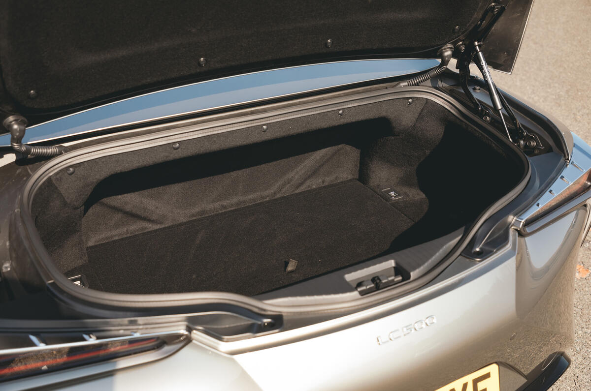 Lexus LC Convertible 2020 UK first drive review - boot