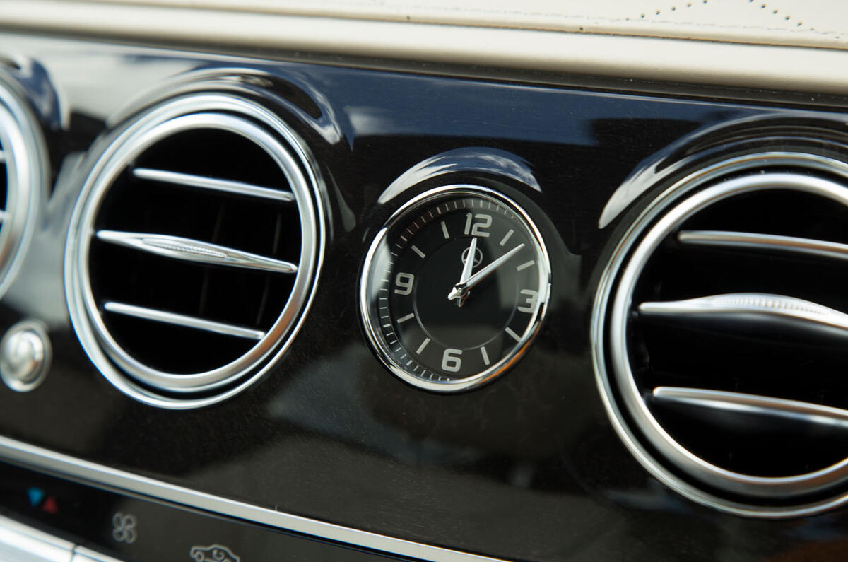 Mercedes-Benz S-Class S500L 2018 long-term review - dashboard clock