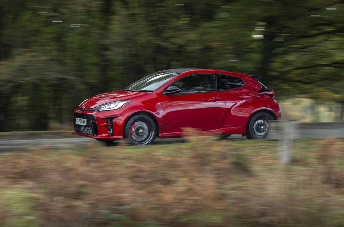 Toyota GR Yaris 2020 UK first drive review - on the road side