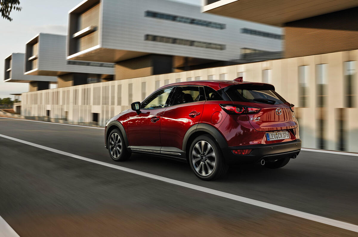 Mazda CX-3 2018 first drive review action rear