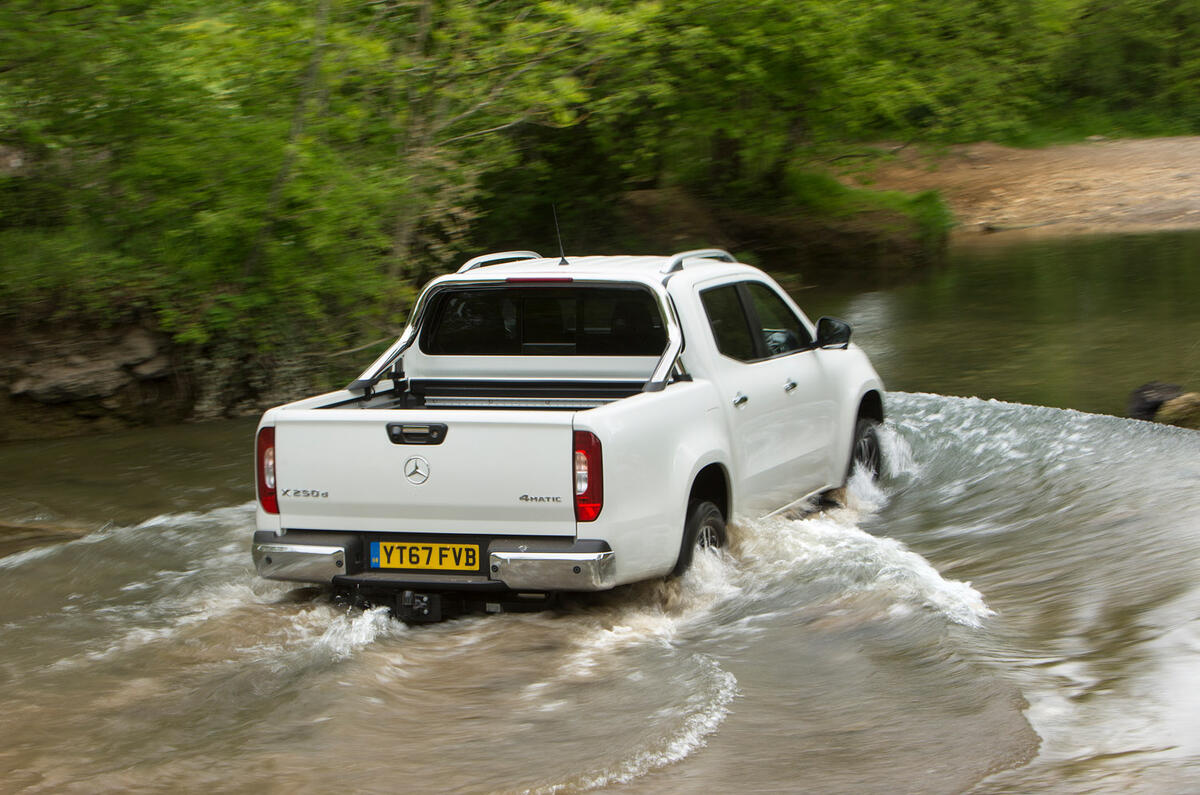 Mercedes-Benz X-Class longterm review wading rear