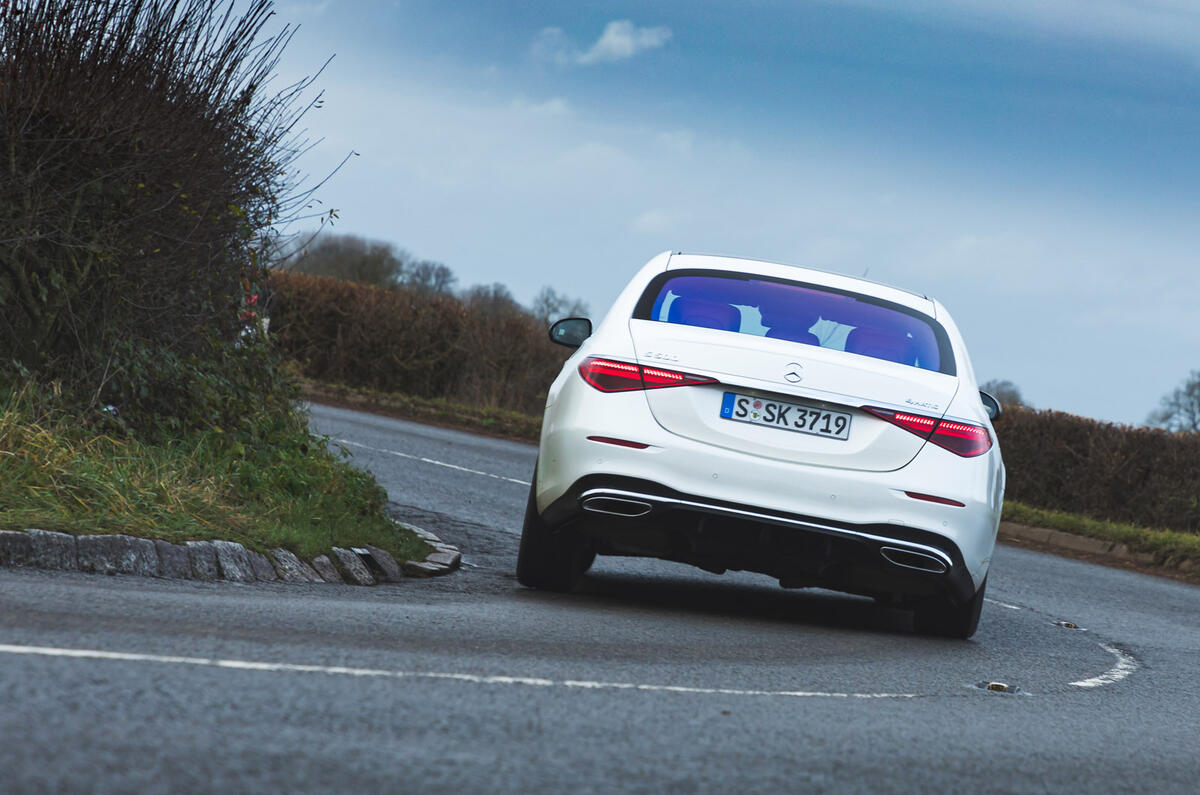 18 mercedes s class s500 2020 lhd uk first drive review cornering rear