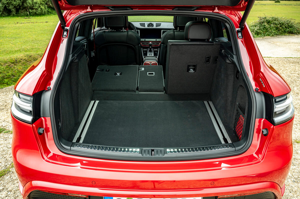 18 Porsche Macan GTS 2021 UK LHD first drive boot