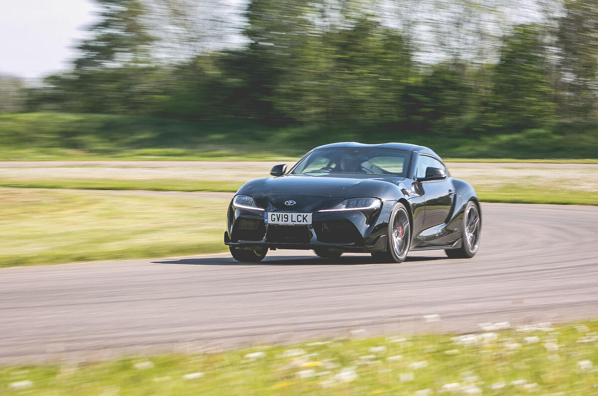 Toyota Supra 2019 UK first drive review - track front
