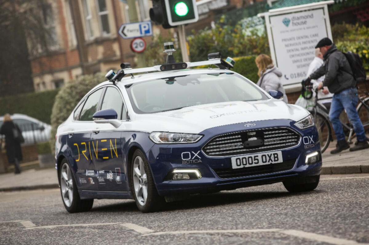 Oxbotica driverless car