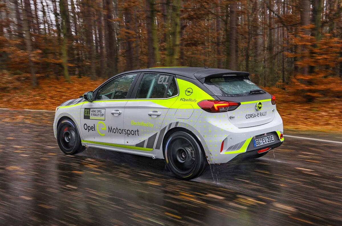 Vauxhall begins testing Corsa-e electric customer rally car | Autocar