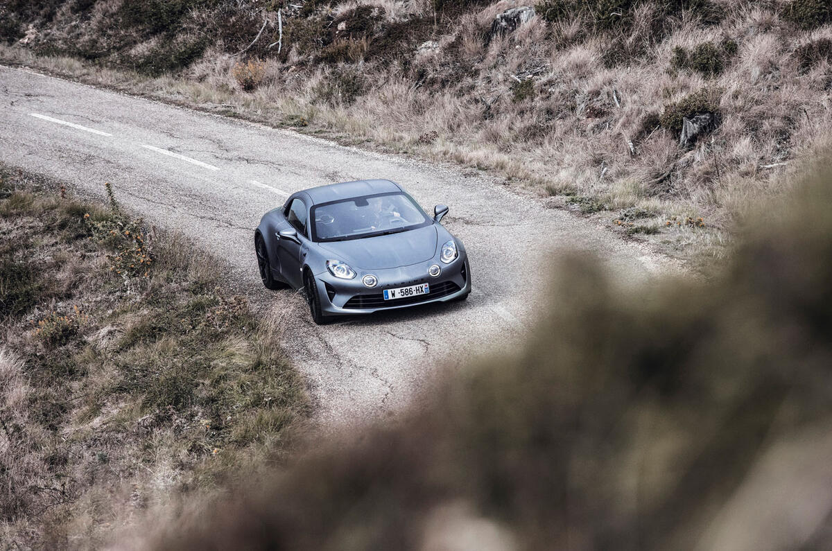 Alpine A110S 2019 first drive review - on the road aerial
