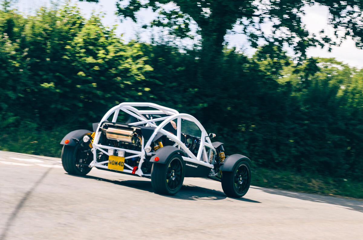 Ariel Nomad R 2020 UK first drive review - cornering rear