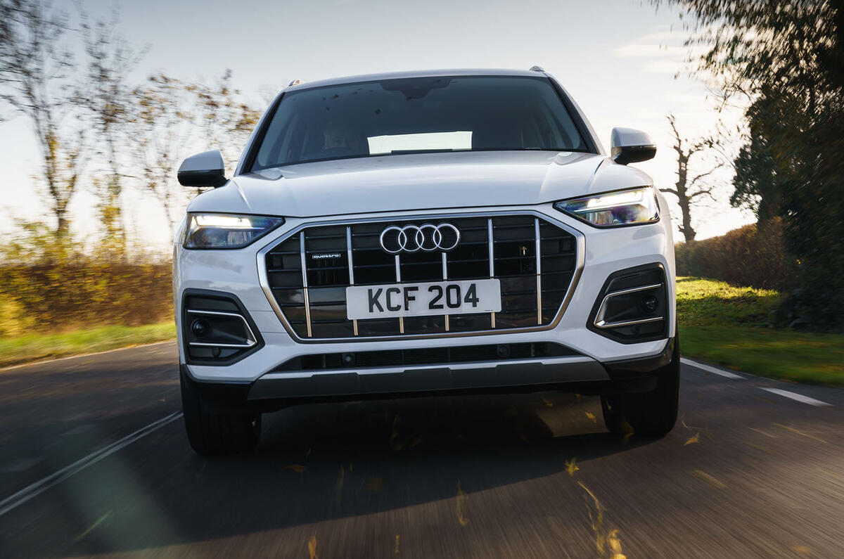 Audi Q5 40 TDI Sport 2020 UK first drive review - on the road nose