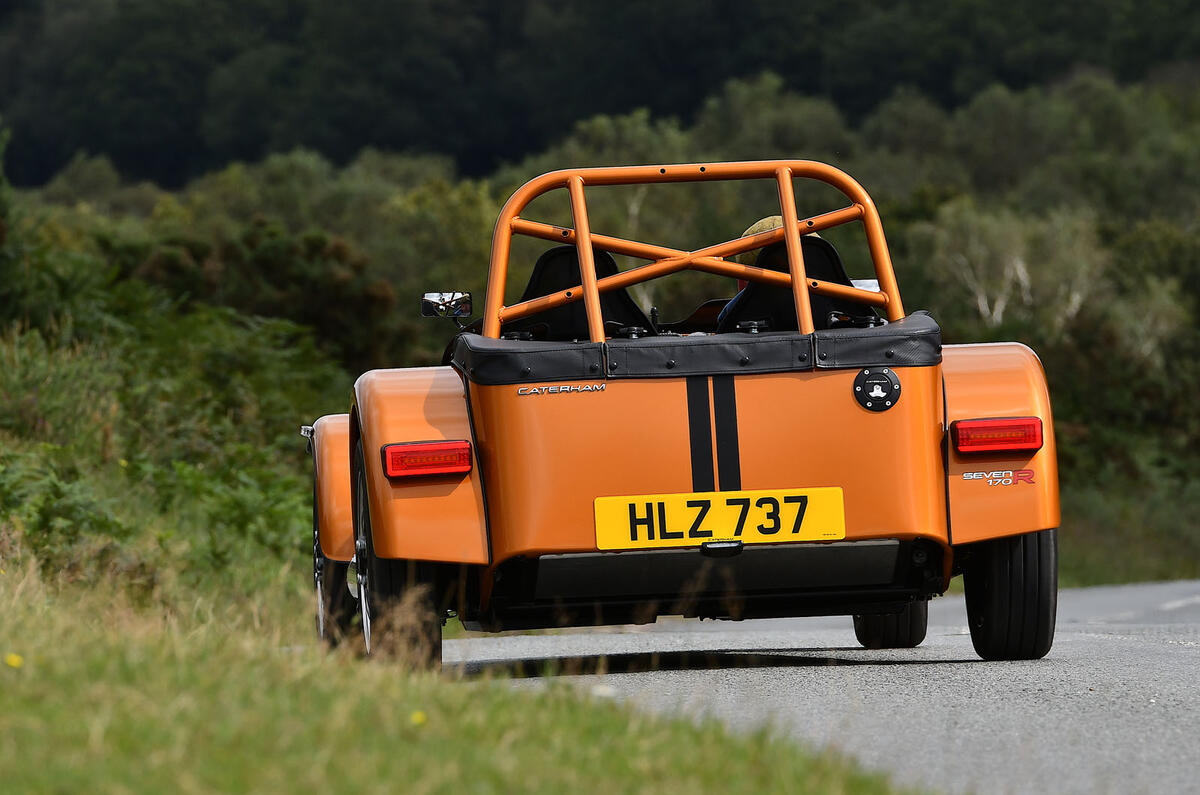 19 Caterham Seven 170 R 2021 UK FD on road rear