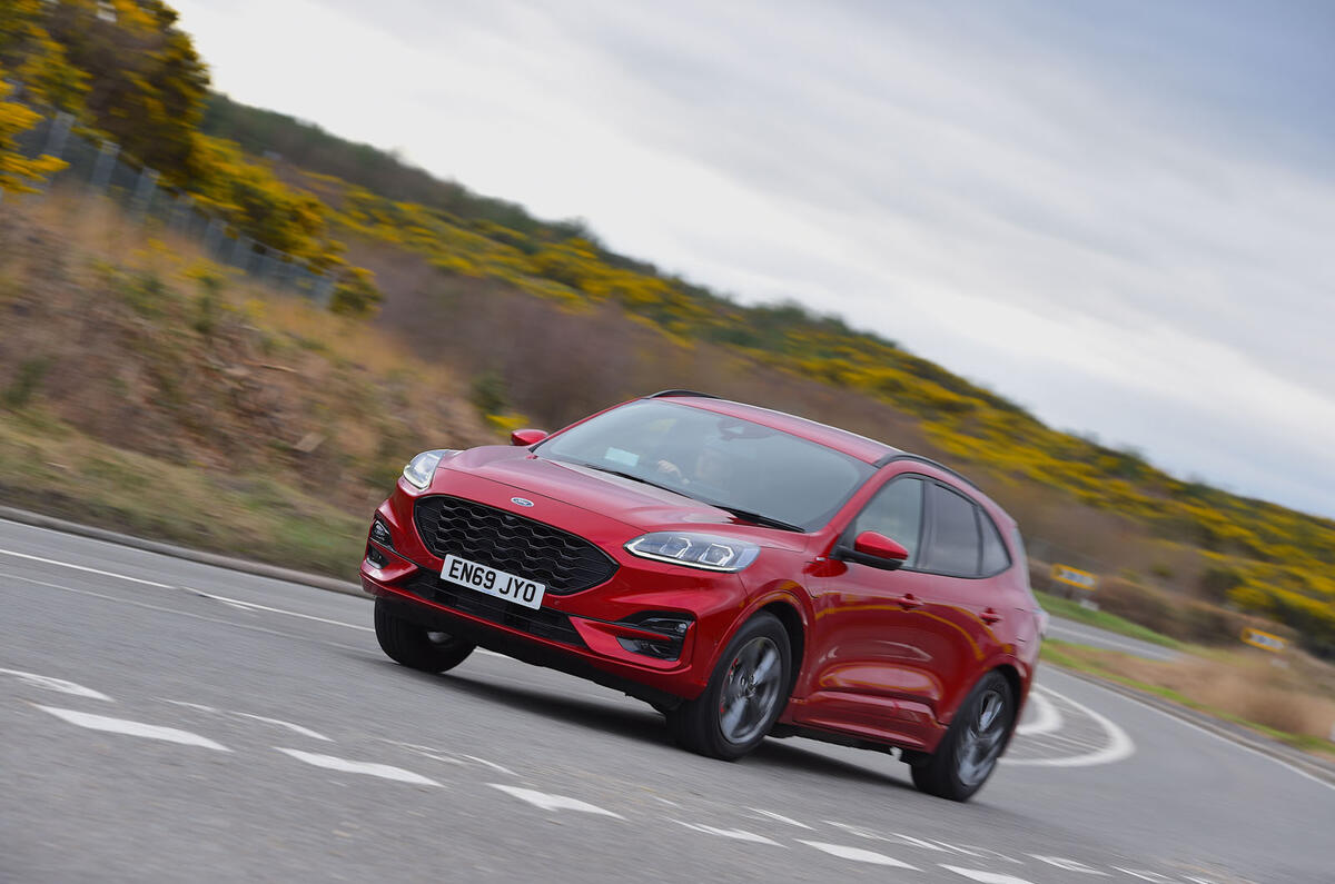 Ford Kuga ST-Line PHEV 2020 UK first drive review - on the road front