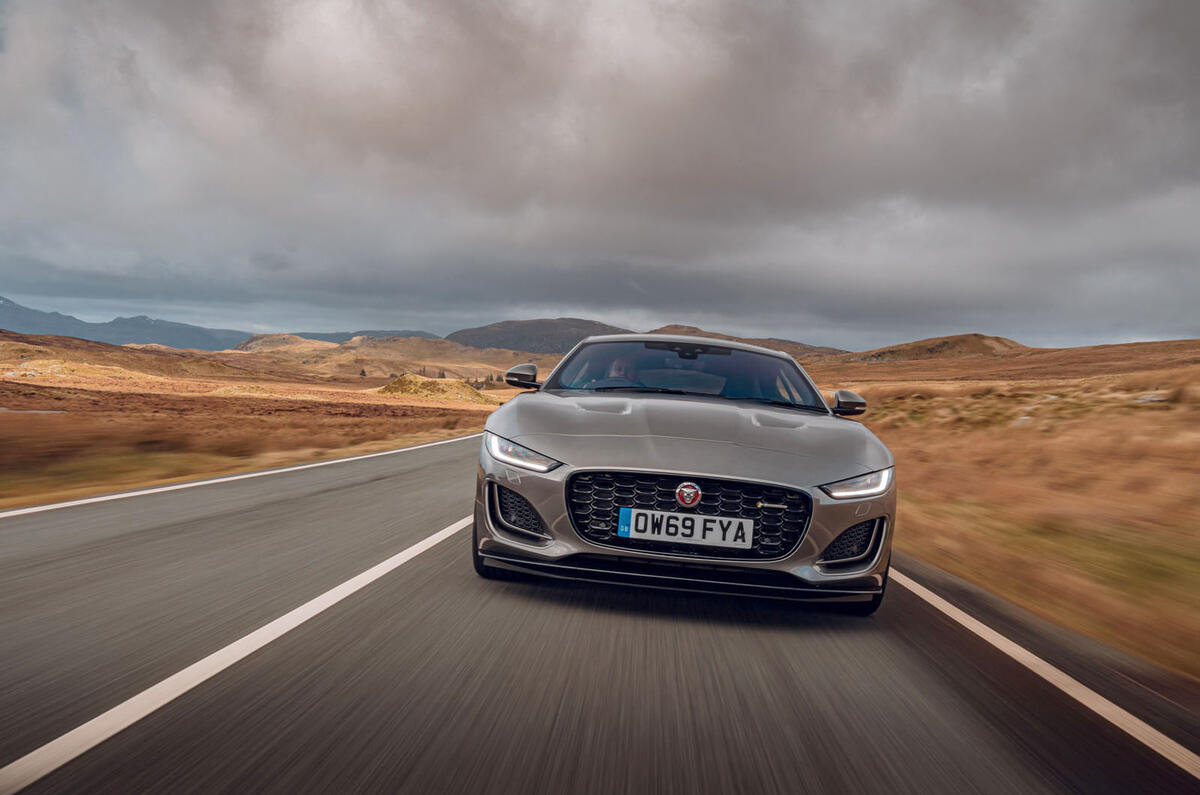 Jaguar F-Type 2020 UK first drive review - on the road nose