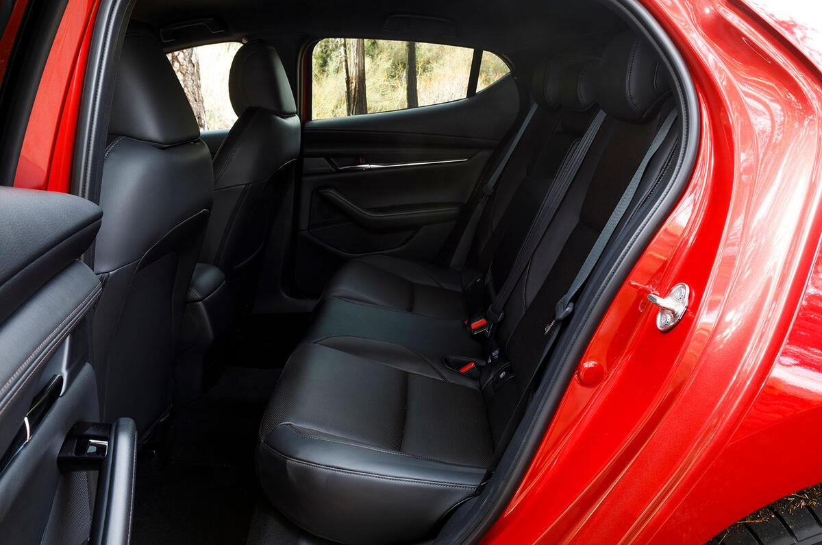 Mazda 3 2.0 Skyactiv-G 2019 first drive review - rear seats